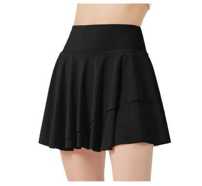 Mist Azur Tennis Skirts Golf Skirts for Women with Pockets Flowy Athletic Pleated High Waisted Skirt with Shorts Underneath