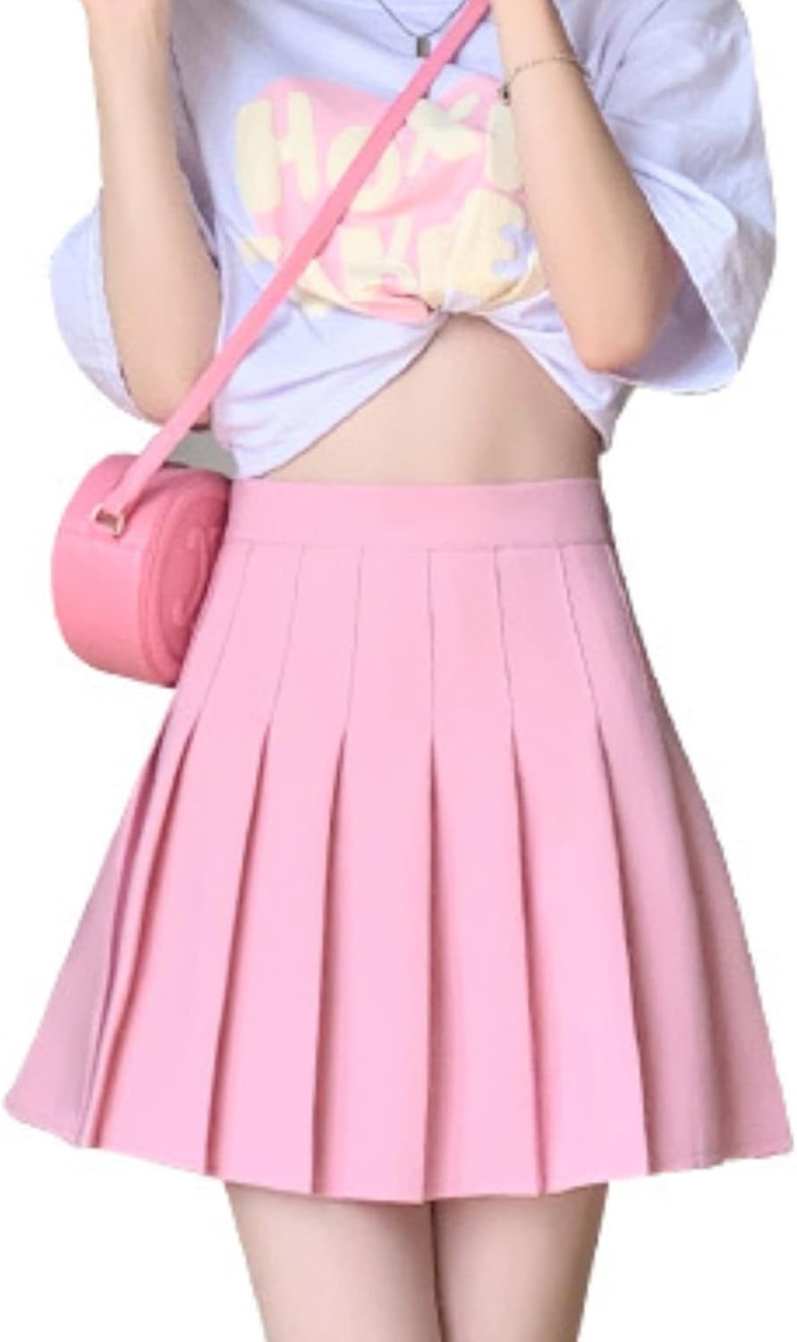 ALCEA ROSEA Women’s Pleated Mini Skirts High Waisted A-Line Skirts for Skater Tennis School Cheerleader Short Skirts 7859