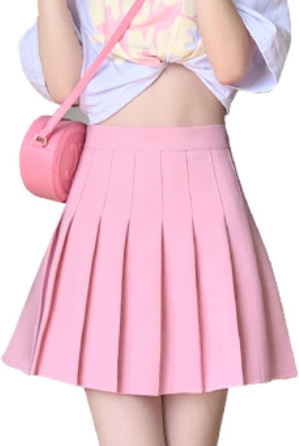 ALCEA ROSEA Women’s Pleated Mini Skirts High Waisted A-Line Skirts for Skater Tennis School Cheerleader Short Skirts 7859