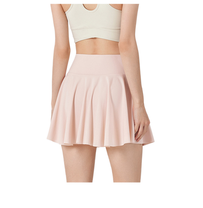 Mist Azur Tennis Skirts Golf Skirts for Women with Pockets Flowy Athletic Pleated High Waisted Skirt with Shorts Underneath