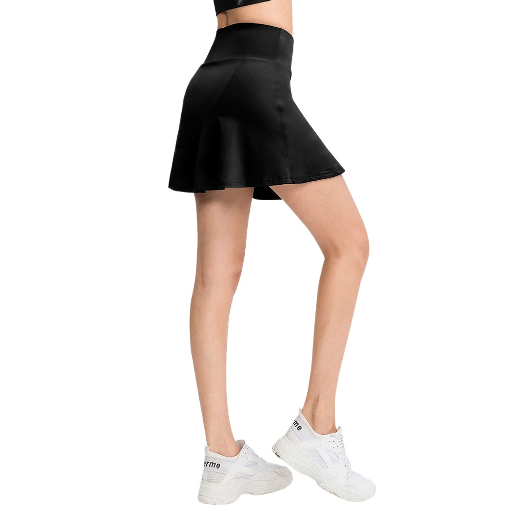 Mist Azur Tennis Athletic Skirt for Women with Pockets Shorts Flowy Athletic Pleated High Waisted Skirt